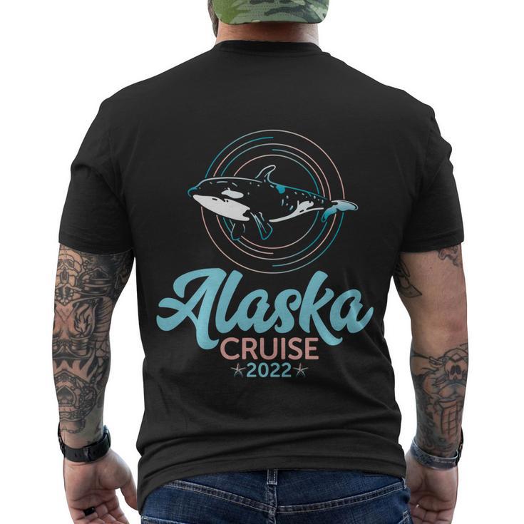 Killer Whale Orcas Matching Family Group Alaska Cruise 2022 Gift Men's Crewneck Short Sleeve Back Print T-shirt