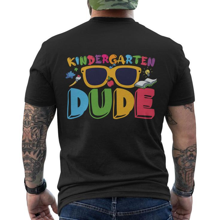 Kindergarten Dude Prek First Day Back To School Graphic Plus Size Shirt Men's Crewneck Short Sleeve Back Print T-shirt