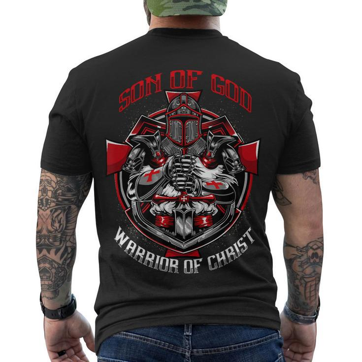 Knight Templar T Shirt - Son Of God Warrior Of Christ - Knight Templar Store Men's T-shirt Back Print