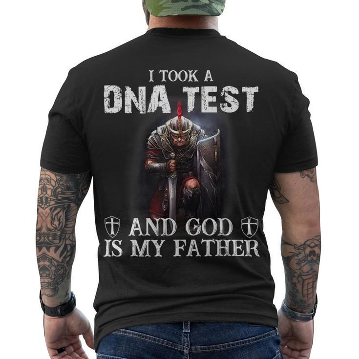 Knight Templar T Shirt - I Took A Dna Test And God Is My Father - Knight Templar Store Men's T-shirt Back Print