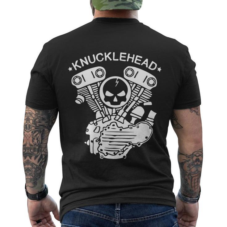 Knucklehead Engine Men's Crewneck Short Sleeve Back Print T-shirt