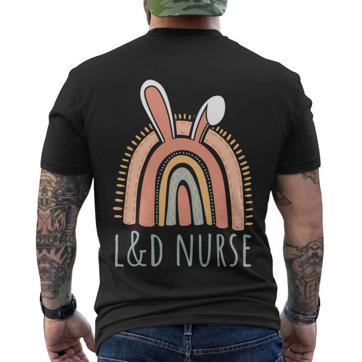 L And D Nurse Labor And Delivery Nurse Easter Men's T-shirt Back Print