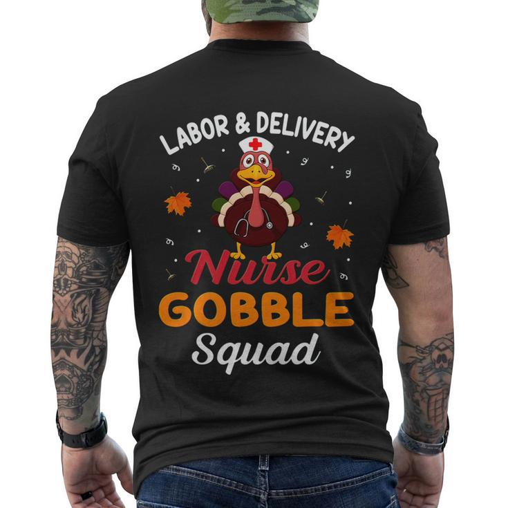 Labor Day Tshirtlabor & Delivery Nurse Bobble Squad Labor Day Men's T-shirt Back Print