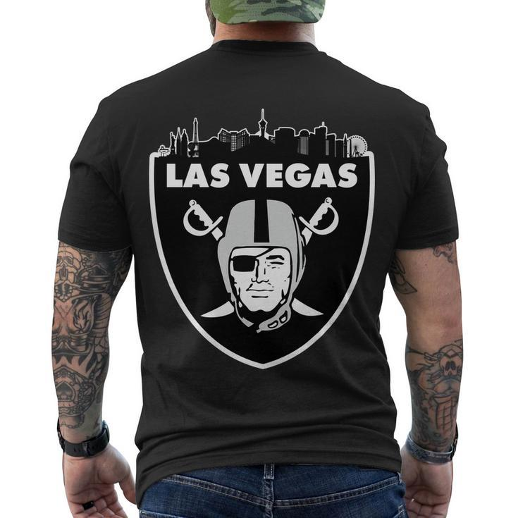 Las Vegas City Fan Men's Crewneck Short Sleeve Back Print T-shirt