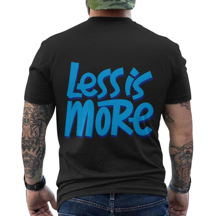 Less Is More Men's Crewneck Short Sleeve Back Print T-shirt
