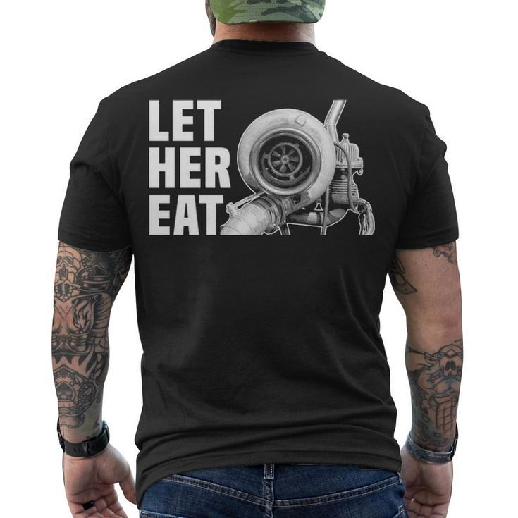 Let Her Eat Men's Crewneck Short Sleeve Back Print T-shirt
