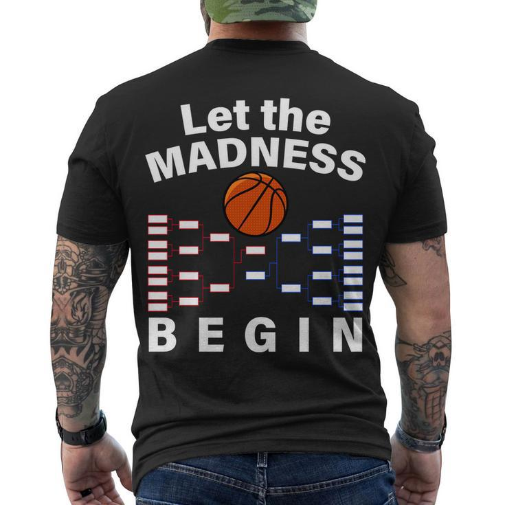 Let The Madness Begin Men's Crewneck Short Sleeve Back Print T-shirt
