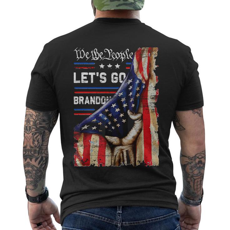 Lets Go Branson Brandon Conservative Anti Liberal Men's Crewneck Short Sleeve Back Print T-shirt