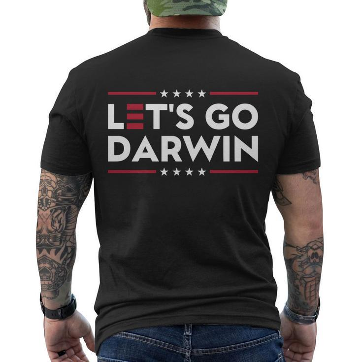Lets Go Darwin Lets Go Darwin Men's Crewneck Short Sleeve Back Print T-shirt