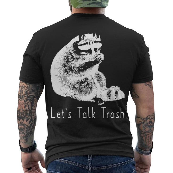 Lets Talk Trash Men's Crewneck Short Sleeve Back Print T-shirt