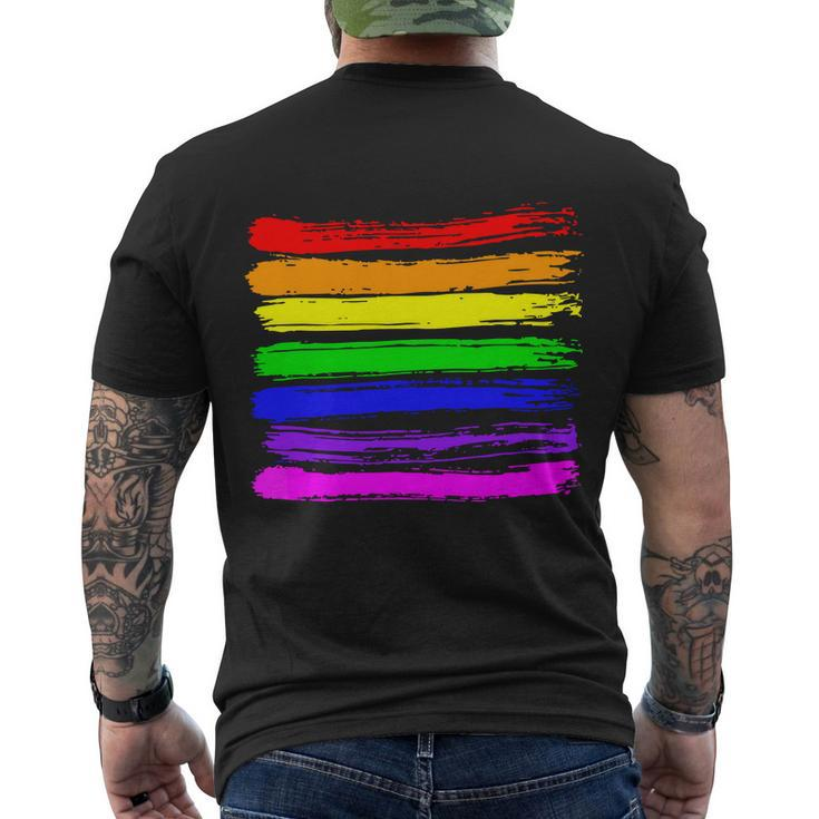 Lgbt Gay Pride Flag Shirt Gay Pride 2022 Men's T-shirt Back Print