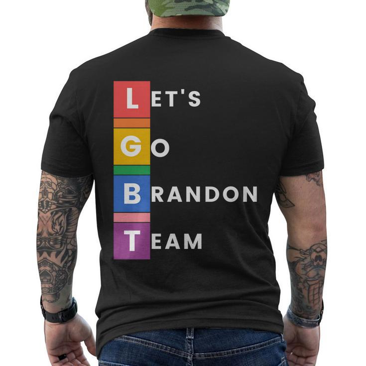 Lgbt Lets Go Brandon Team Funny Men's Crewneck Short Sleeve Back Print T-shirt