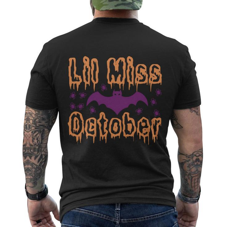 Lil Miss October Halloween Quote Men's Crewneck Short Sleeve Back Print T-shirt