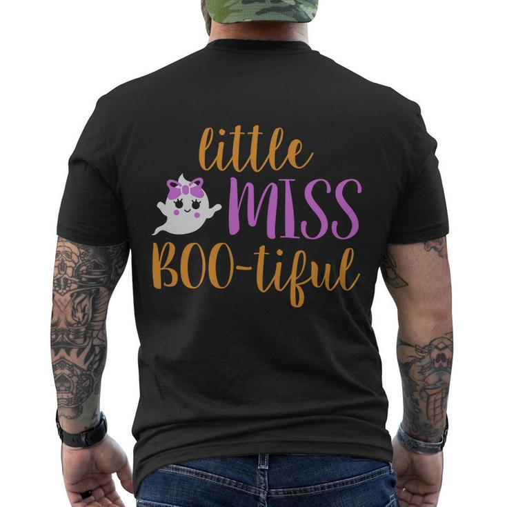 Little Miss Boo Tiful Halloween Quote Men's Crewneck Short Sleeve Back Print T-shirt