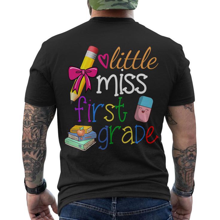 Little Miss First Grade Men's Crewneck Short Sleeve Back Print T-shirt