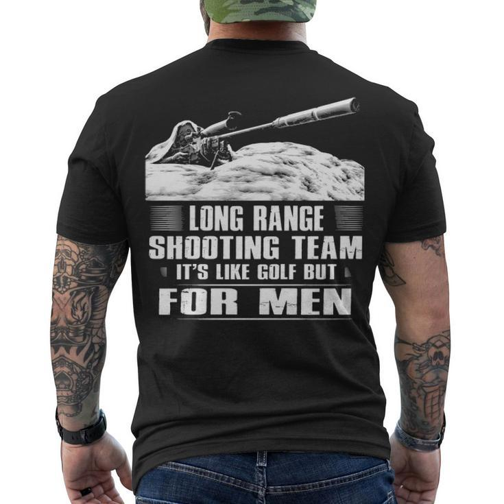 Long Range Team Men's Crewneck Short Sleeve Back Print T-shirt