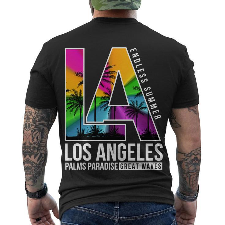 Los Angeles Endless Summer Men's Crewneck Short Sleeve Back Print T-shirt