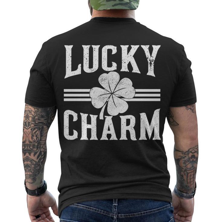 Lucky Charm Clover Men's Crewneck Short Sleeve Back Print T-shirt