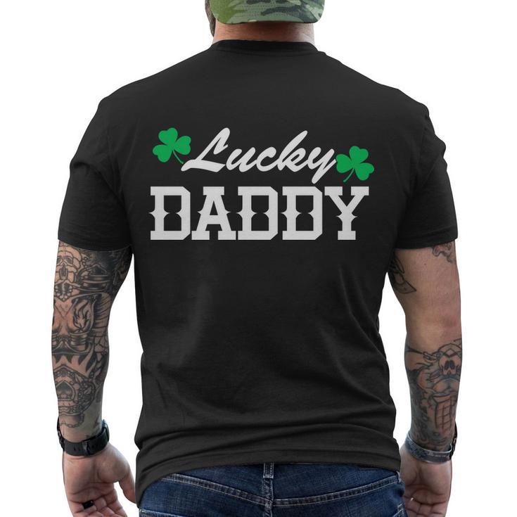 Lucky Daddy Tshirt Men's Crewneck Short Sleeve Back Print T-shirt