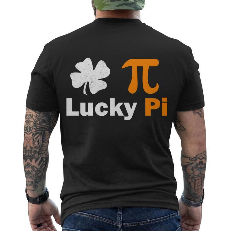 Lucky Pi St Patricks Day Clover T-Shirt Men's T-shirt Back Print