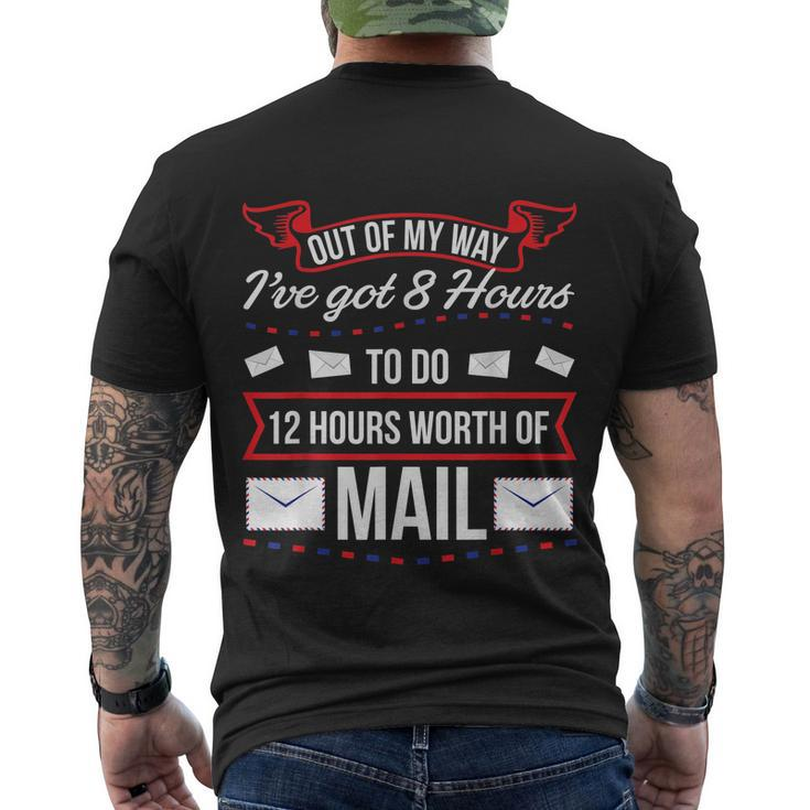 Mailman Mail Carrier Postal Worker V2 Men's T-shirt Back Print