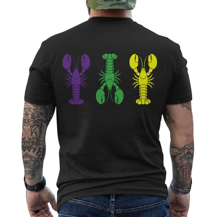 Mardi Gras Craw Fish Men's T-shirt Back Print
