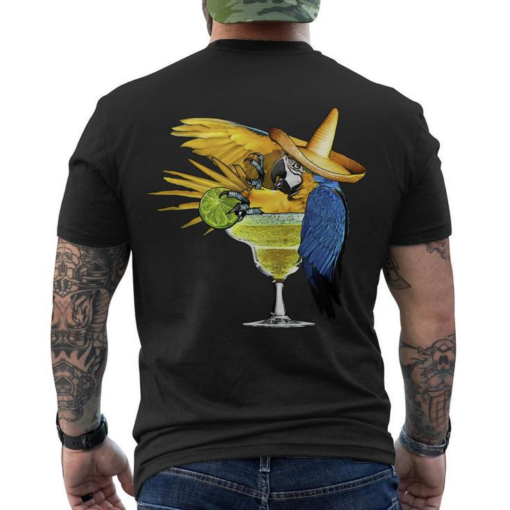Margarita Parrot Men's Crewneck Short Sleeve Back Print T-shirt