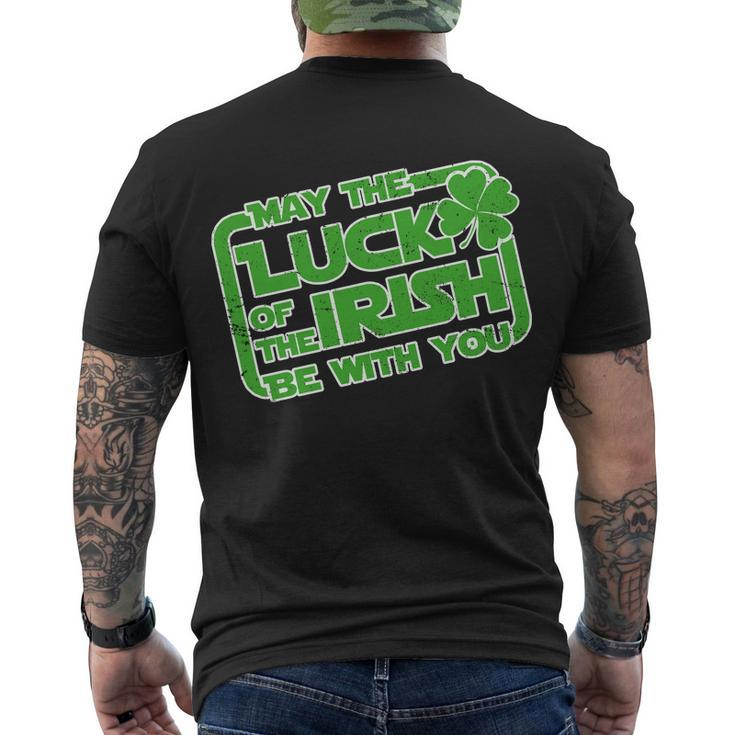 May The Luck Of The Irish Be With You Men's T-shirt Back Print