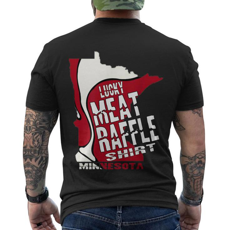 Meat Raffles Minnesota Meat Drawing Men's Crewneck Short Sleeve Back Print T-shirt