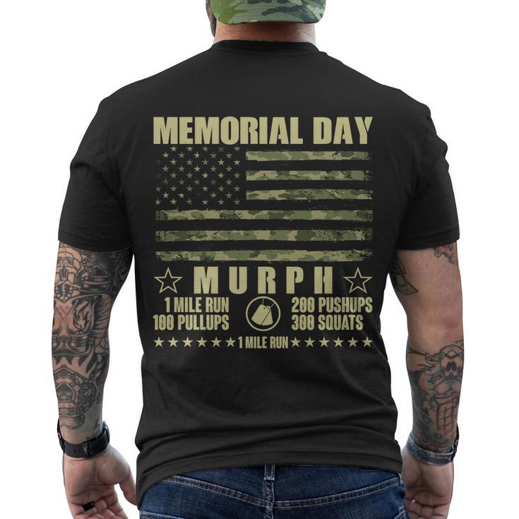 Memorial Day Murph Workout Camo Usa American Flag Tshirt Men's Crewneck Short Sleeve Back Print T-shirt