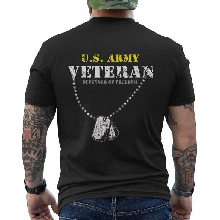 Memorial Day US Army Veteran Defender Of Freedom Tshirt Men's Crewneck Short Sleeve Back Print T-shirt