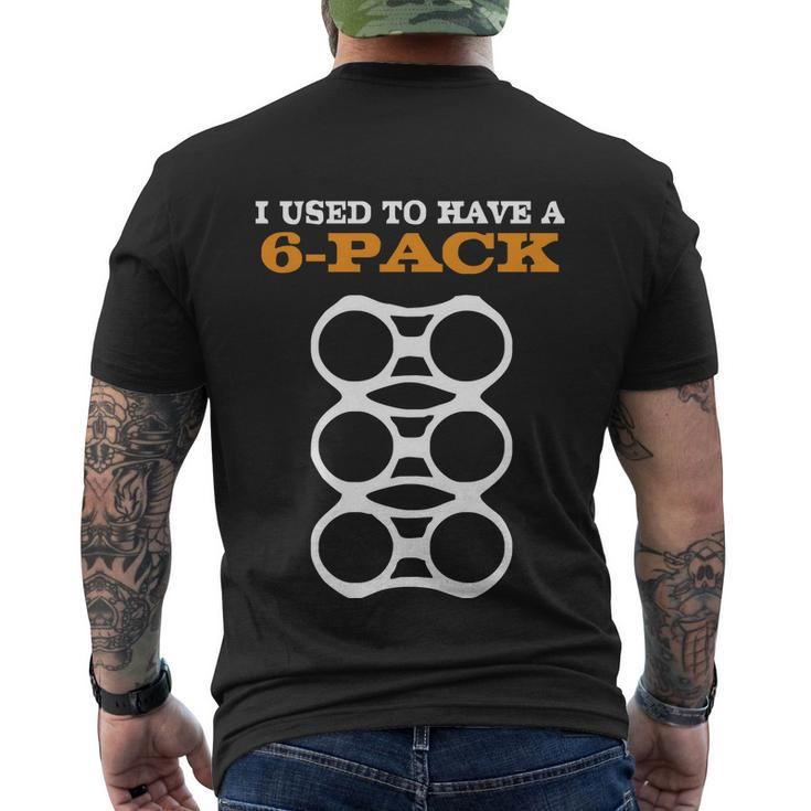 Mens I Used To Have A 6Pack Funny Beer Gut Men's Crewneck Short Sleeve Back Print T-shirt
