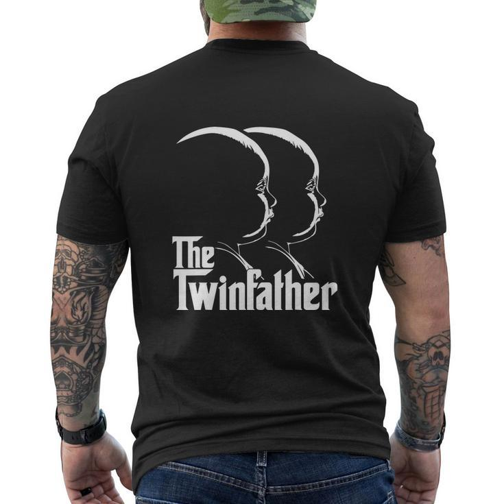 Mens The Twinfather Funny Father Of Twin Dad Gift Men's Crewneck Short Sleeve Back Print T-shirt