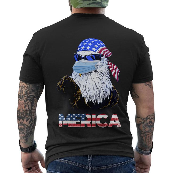 Merica Eagle Mullet 4Th Of July American Flag Vintage 2021 Great Gift Men's Crewneck Short Sleeve Back Print T-shirt