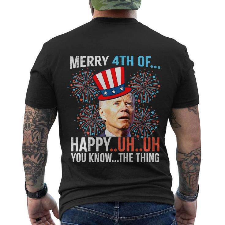 Merry 4Th Of Happy Uh Uh You Know The Thing Funny 4 July Men's Crewneck Short Sleeve Back Print T-shirt