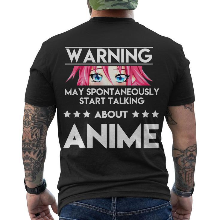 Might Start Talking About Anime Men's Crewneck Short Sleeve Back Print T-shirt