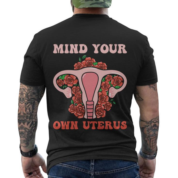 Mind Your Own Uterus V3 Men's Crewneck Short Sleeve Back Print T-shirt