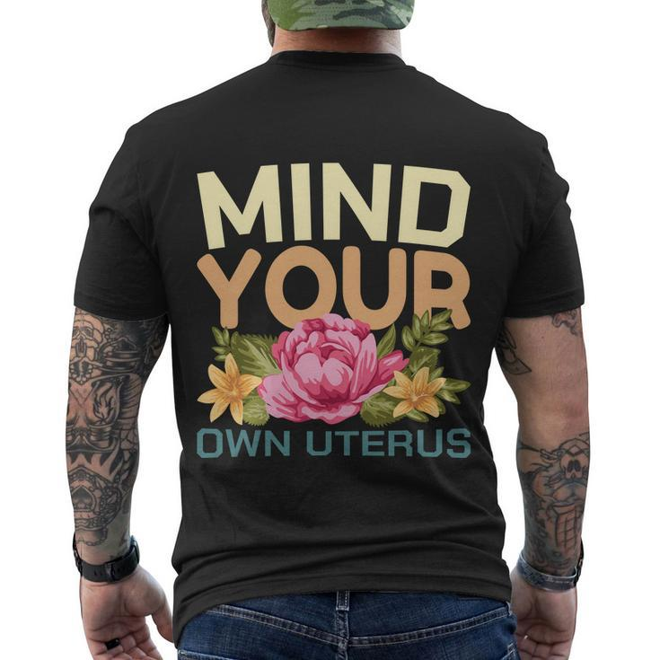 Mind Your Own Uterus V5 Men's Crewneck Short Sleeve Back Print T-shirt