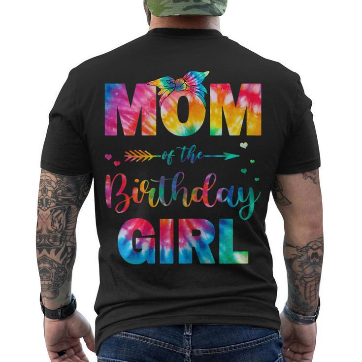 Womens Mom Of The Birthday Girl Mama Mother And Daughter Tie Dye Men's T-shirt Back Print