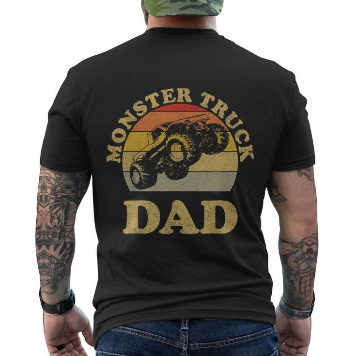 Monster Truck Dad Shirt Retro Vintage Monster Truck Shirt Men's Crewneck Short Sleeve Back Print T-shirt