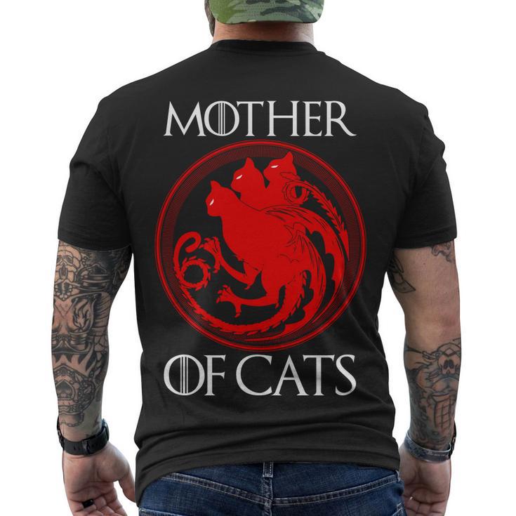 Mother Of Cats Tshirt Men's Crewneck Short Sleeve Back Print T-shirt