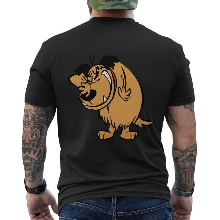 Muttley Dog Smile Mumbly Wacky Races Funny V2 Men's Crewneck Short Sleeve Back Print T-shirt