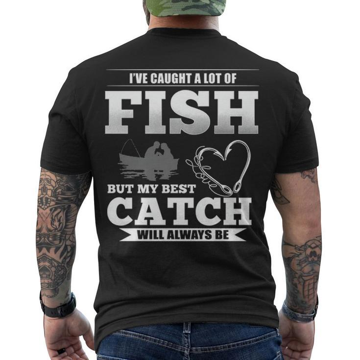 My Best Catch Custom Men's Crewneck Short Sleeve Back Print T-shirt