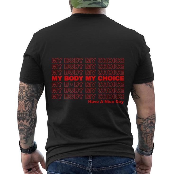 My Body My Choice 1973 Pro Roe Men's Crewneck Short Sleeve Back Print T-shirt