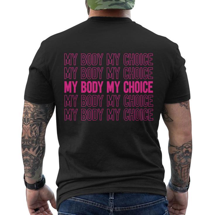 My Body My Choice Gift V3 Men's Crewneck Short Sleeve Back Print T-shirt