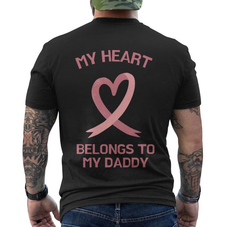 My Heart Belongs To My Daddy Tshirt Men's Crewneck Short Sleeve Back Print T-shirt