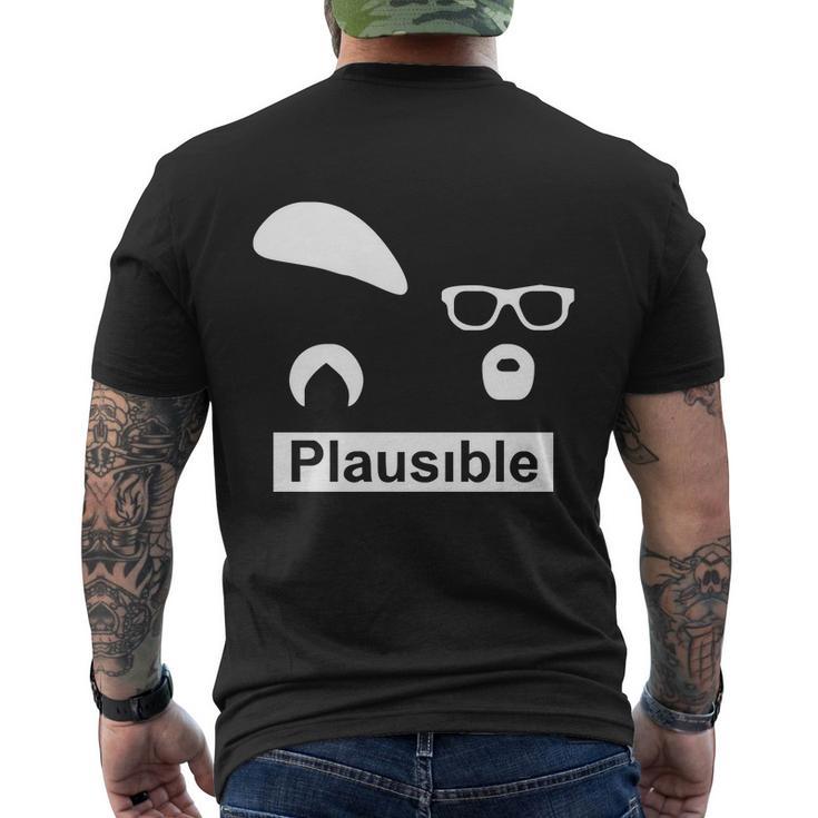 Mythbusters Plausible Jamie Hyneman Adam Savage Men's Crewneck Short Sleeve Back Print T-shirt