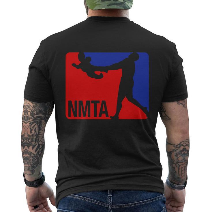 National Midget Tossing Association Funny Men's Crewneck Short Sleeve Back Print T-shirt