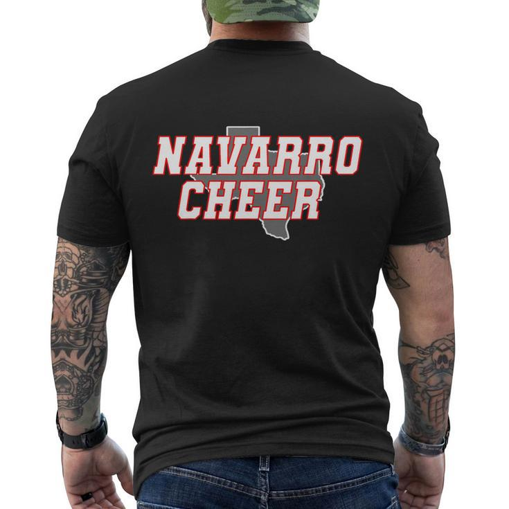 Navarro Cheer Texas Logo Men's Crewneck Short Sleeve Back Print T-shirt