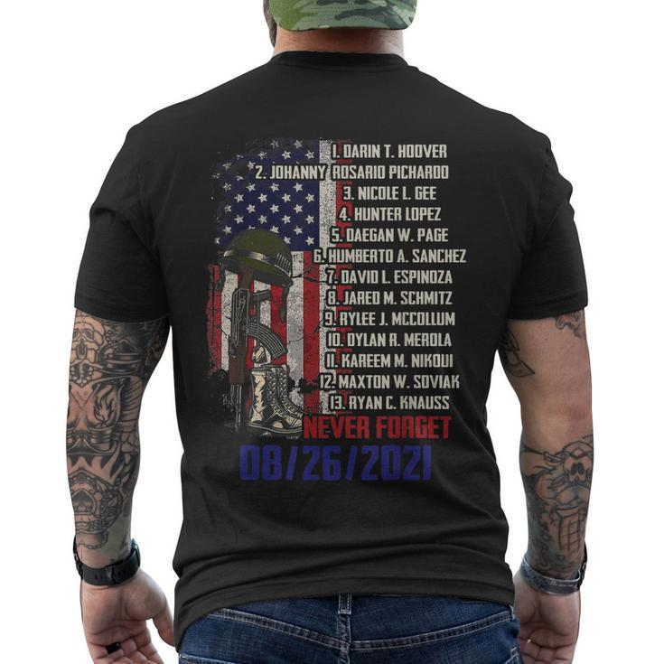 Never Forget Of Fallen Soldiers 13 Heroes Name 08262021 Tshirt Men's Crewneck Short Sleeve Back Print T-shirt